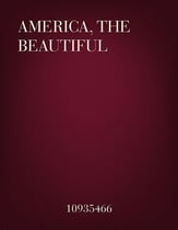 America, the Beautiful SATB choral sheet music cover